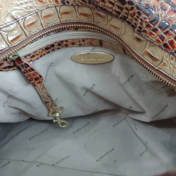 Brahmin 🌲Dagny Satchel Toasted Almond - Picture 6 of 11